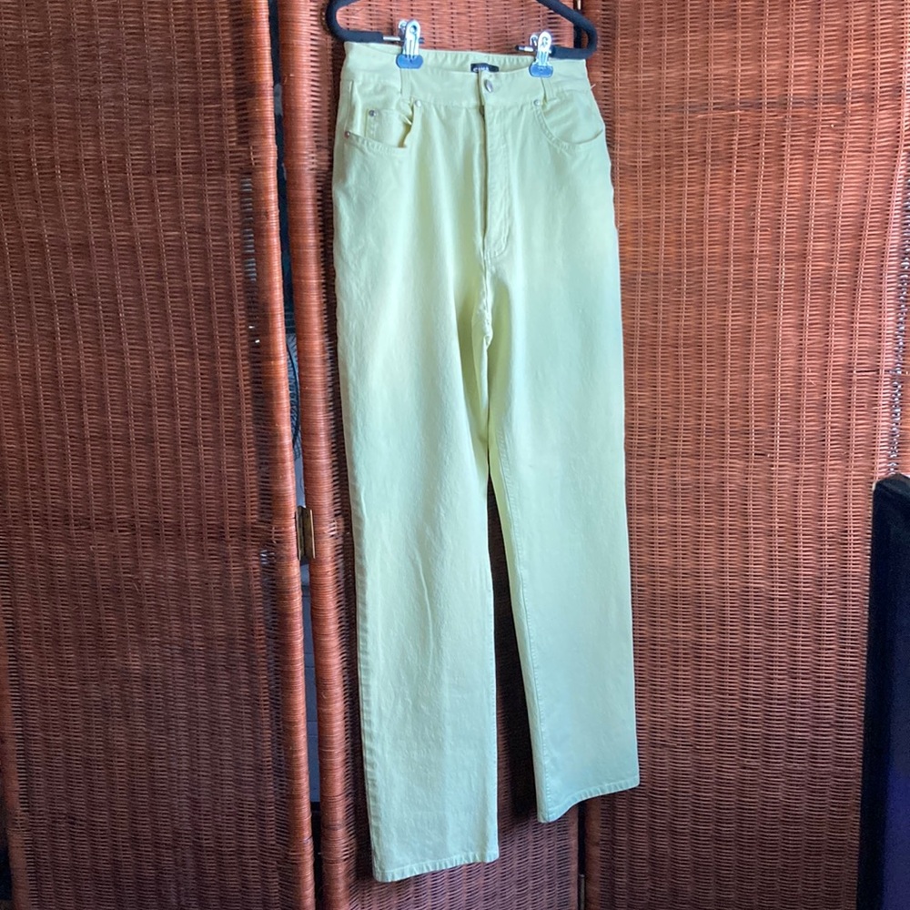 Cambio Lime Green Jeans Size 16